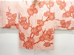 未使用品　きぬたや謹製　本総絞り　枝花模様絵羽織